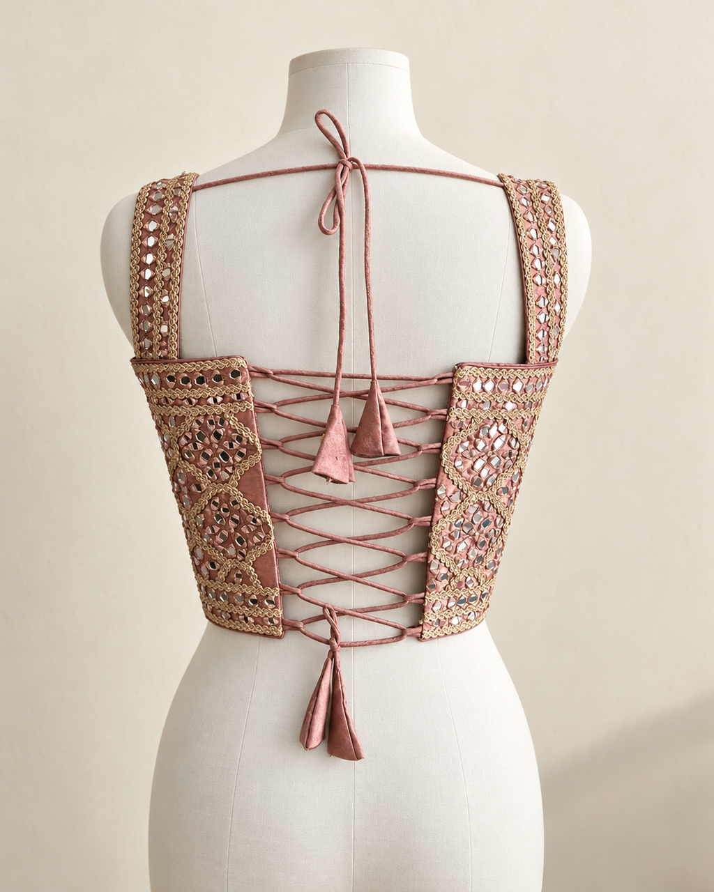 MIRROR CORSET BLOUSE