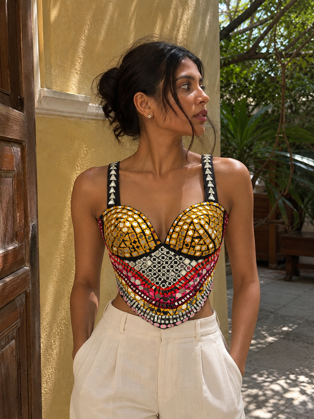 MIRROR CORSET BLOUSE