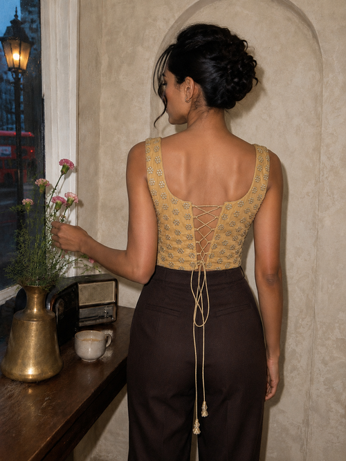 GOLDEN FLOWER CORSET