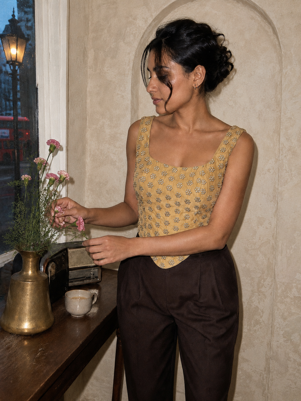 GOLDEN FLOWER CORSET
