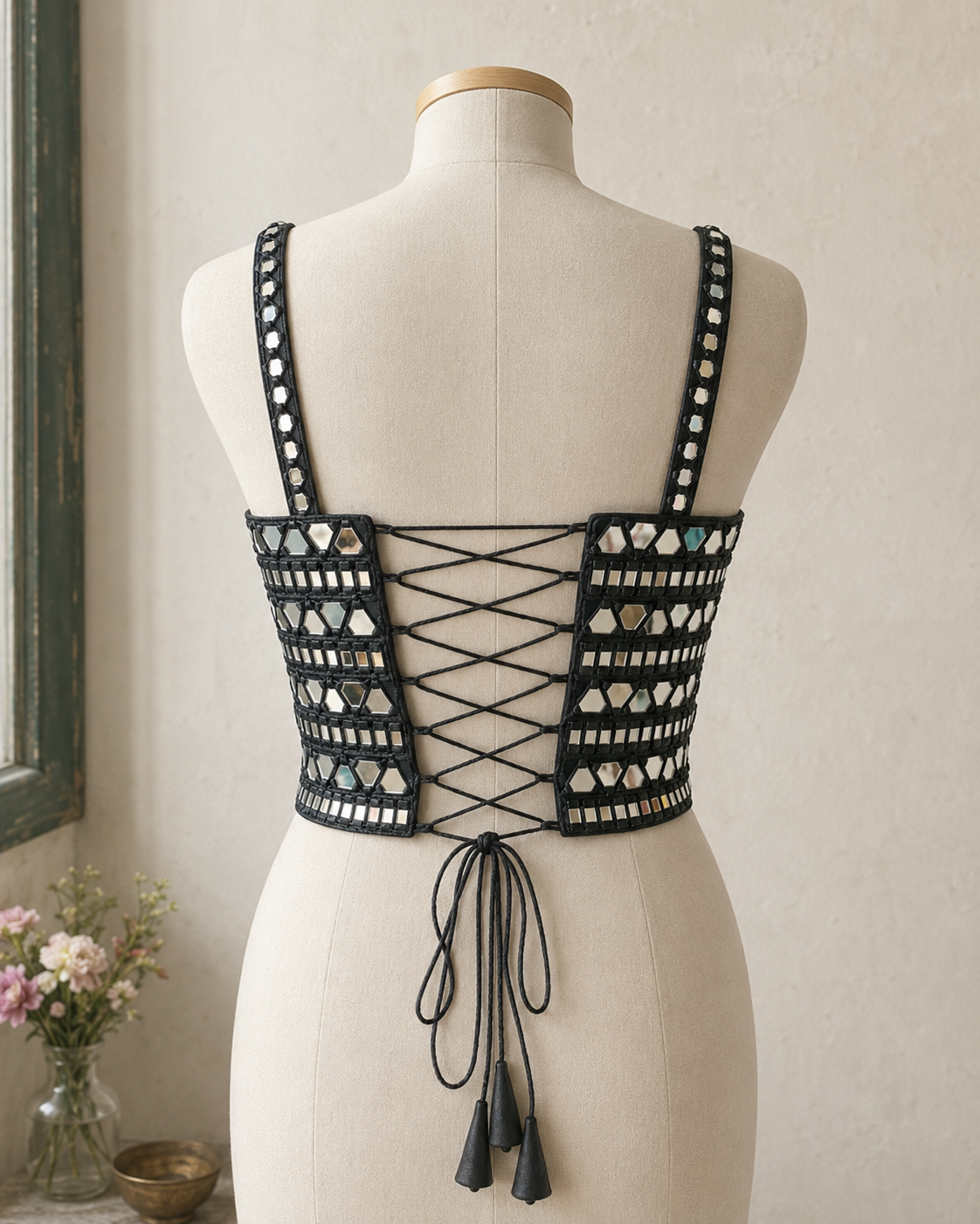 MIRROR CORSET BLOUSE