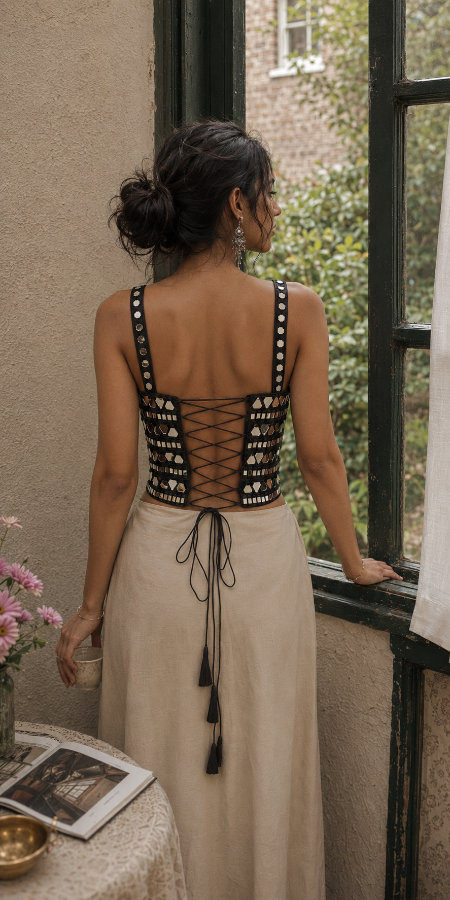 MIRROR CORSET BLOUSE