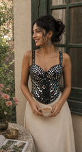 MIRROR CORSET BLOUSE