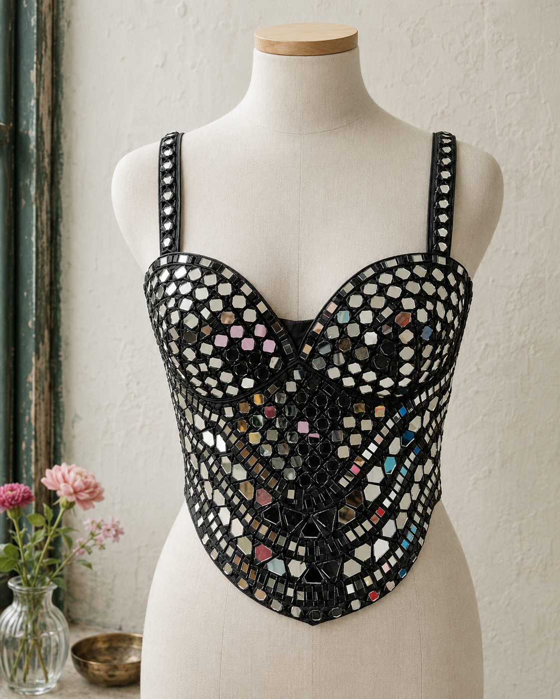 MIRROR CORSET BLOUSE
