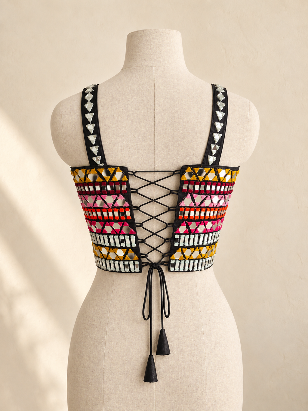 MIRROR CORSET BLOUSE