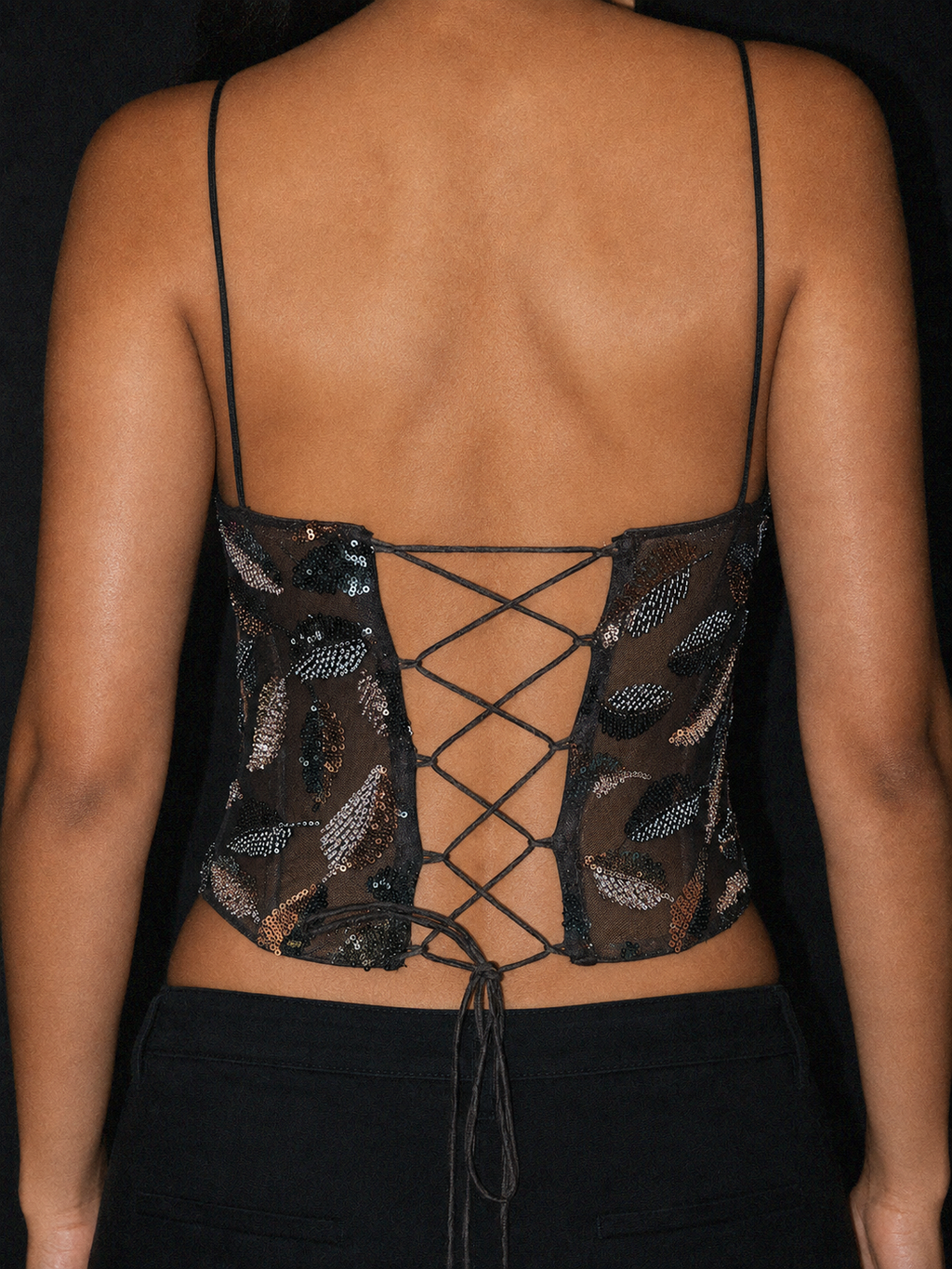 MIDNIGHT LEAF CORSET