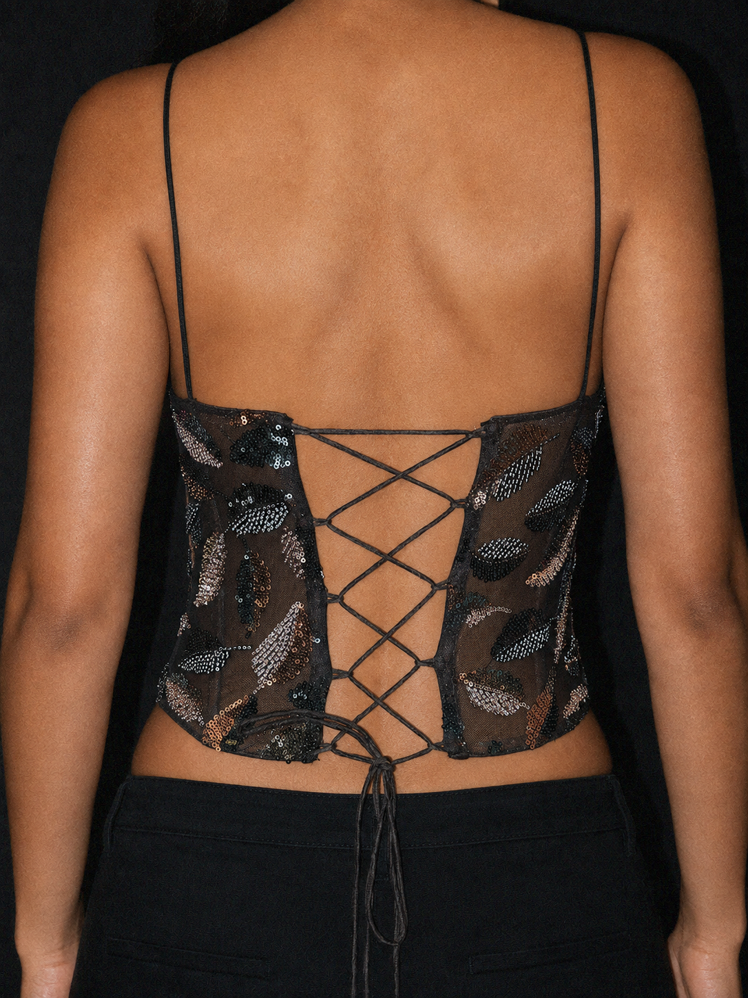 MIDNIGHT LEAF CORSET
